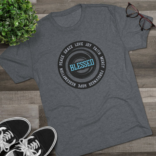 Blessed Tri-Blend T-Shirt, Unisex - Ultra Comfort - Relaxed Fit Tee
