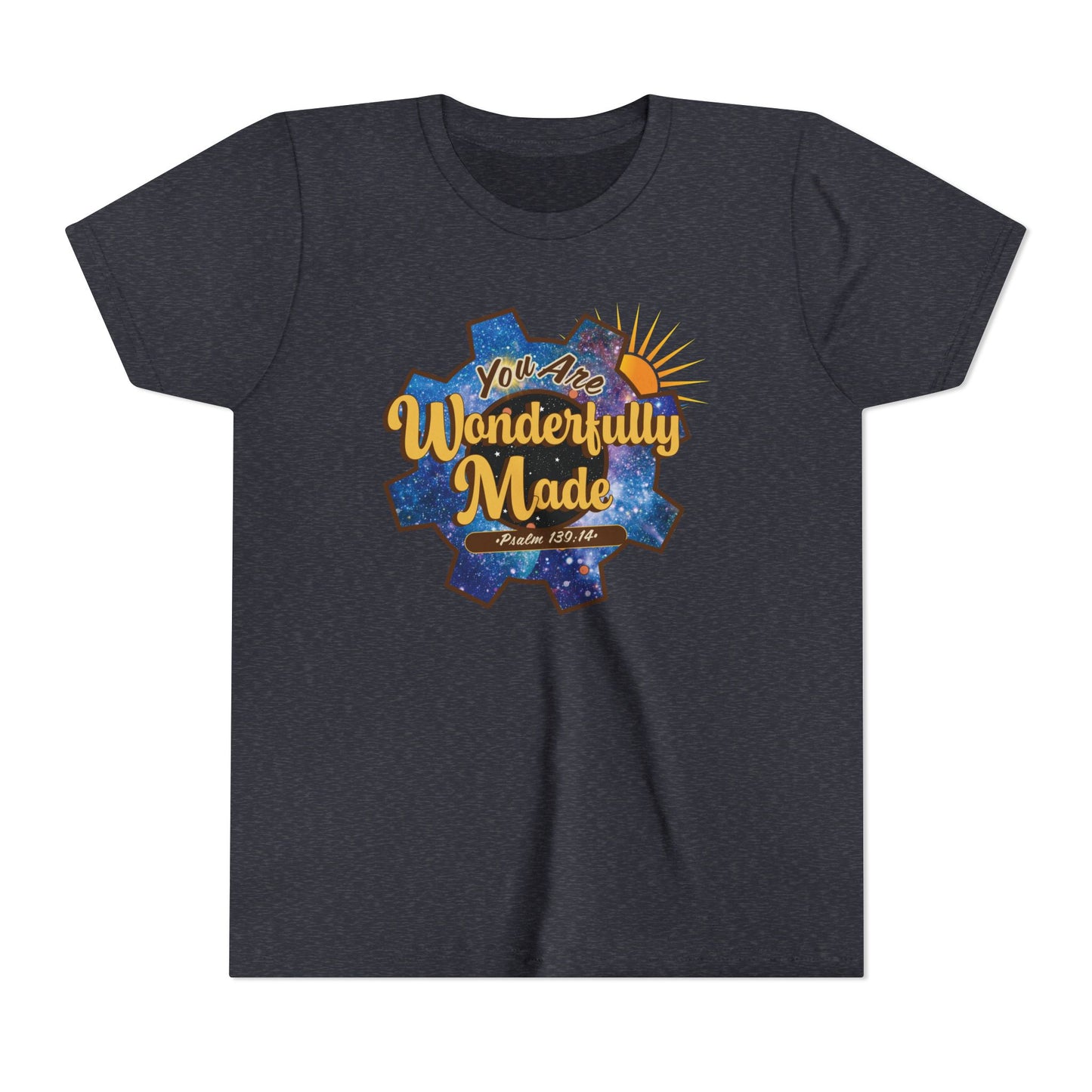 Youth - Wonderfully Made - Psalm 139:14 - Youth T-Shirt
