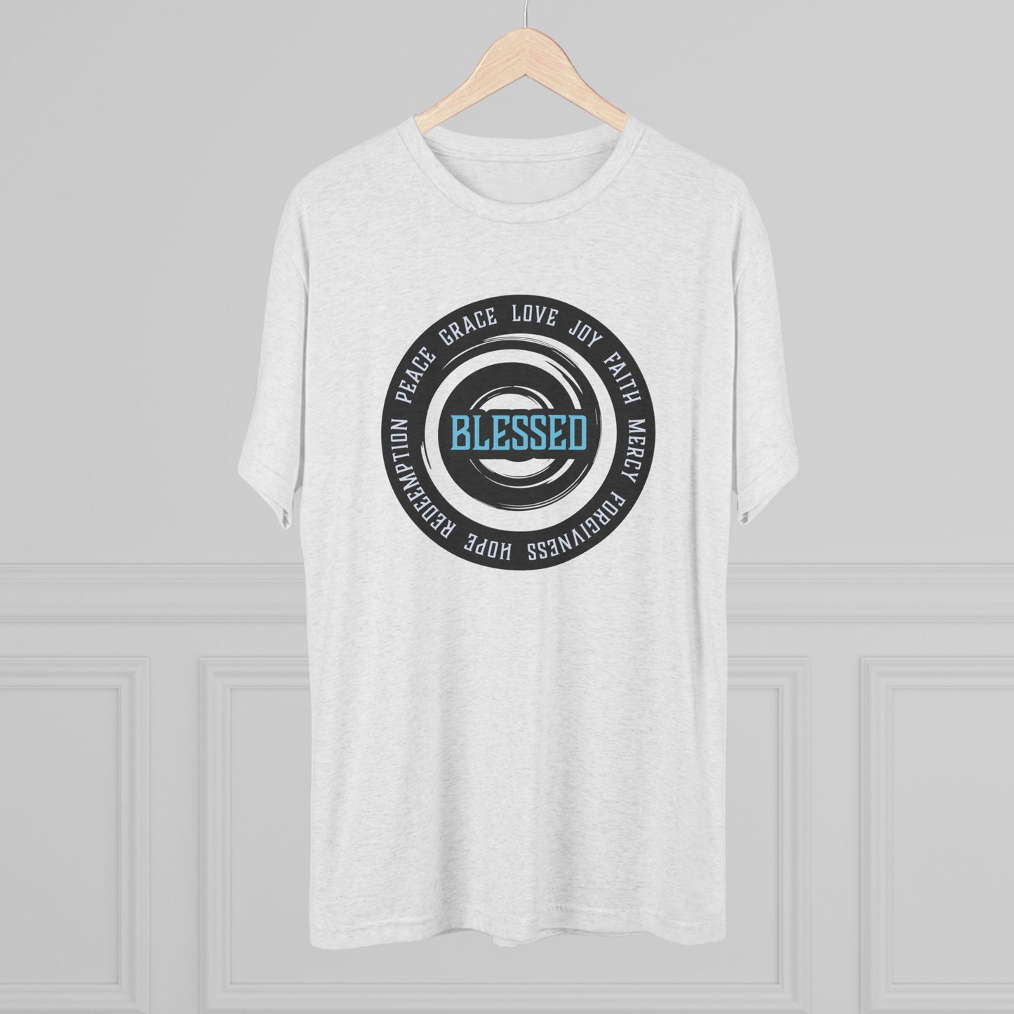 Blessed Tri-Blend T-Shirt, Unisex - Ultra Comfort - Relaxed Fit Tee