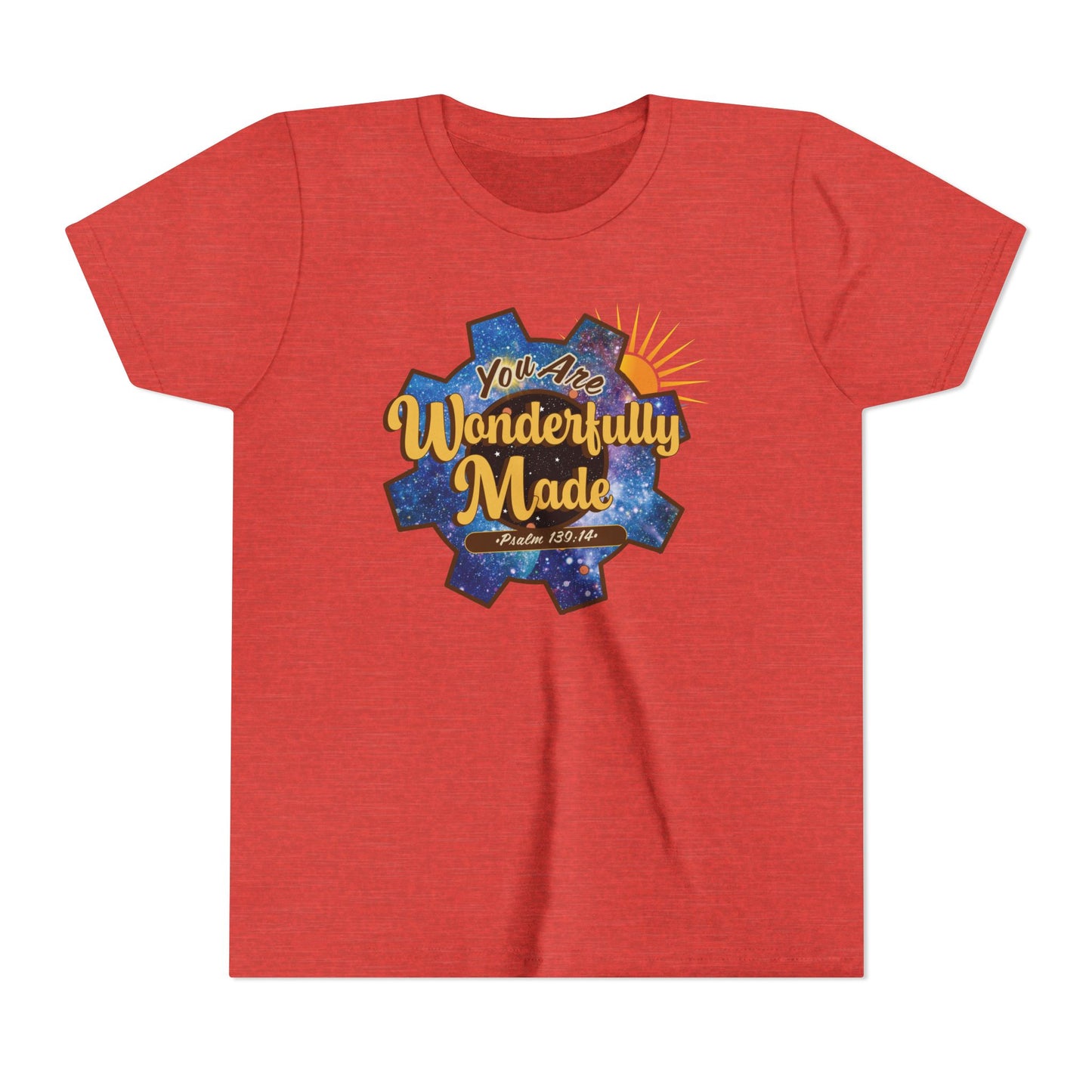 Youth - Wonderfully Made - Psalm 139:14 - Youth T-Shirt
