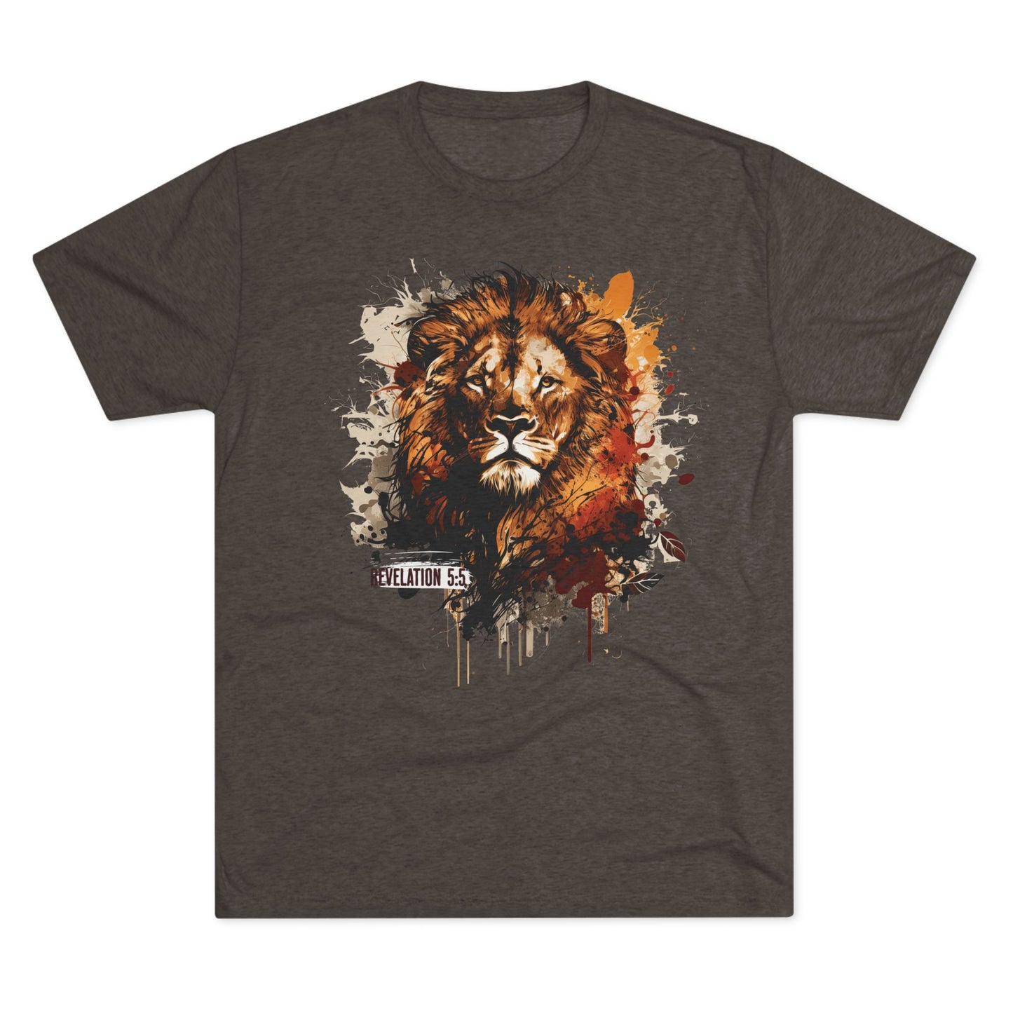 Fearless Lion - Revelation 5:5 - Tri-Blend T-Shirt, Unisex - Ultra Comfort - Relaxed Fit Tee