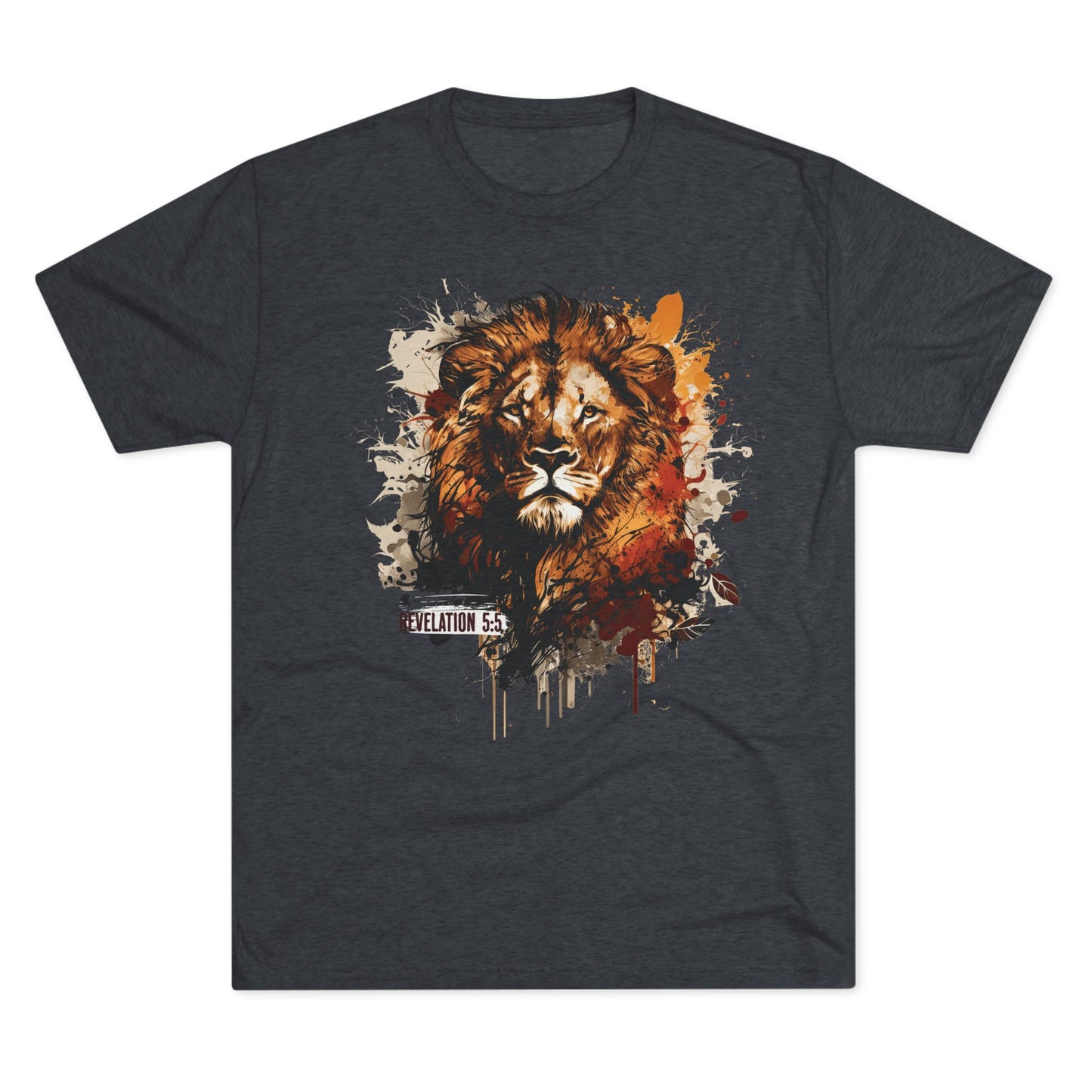 Fearless Lion - Revelation 5:5 - Tri-Blend T-Shirt, Unisex - Ultra Comfort - Relaxed Fit Tee